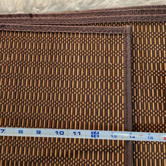 Set Of 4 Vintage Woven Bamboo Placemats - Picture 3 of 4